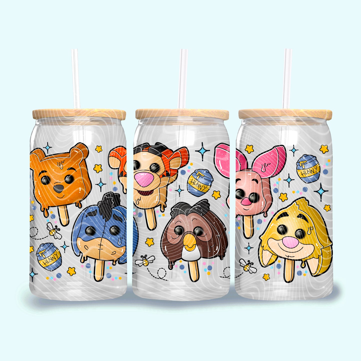 Forest Friends Popsicles- 16oz UV DTF Transfer Film