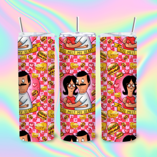 You melt my heart - Tumbler Sublimation Transfer Film