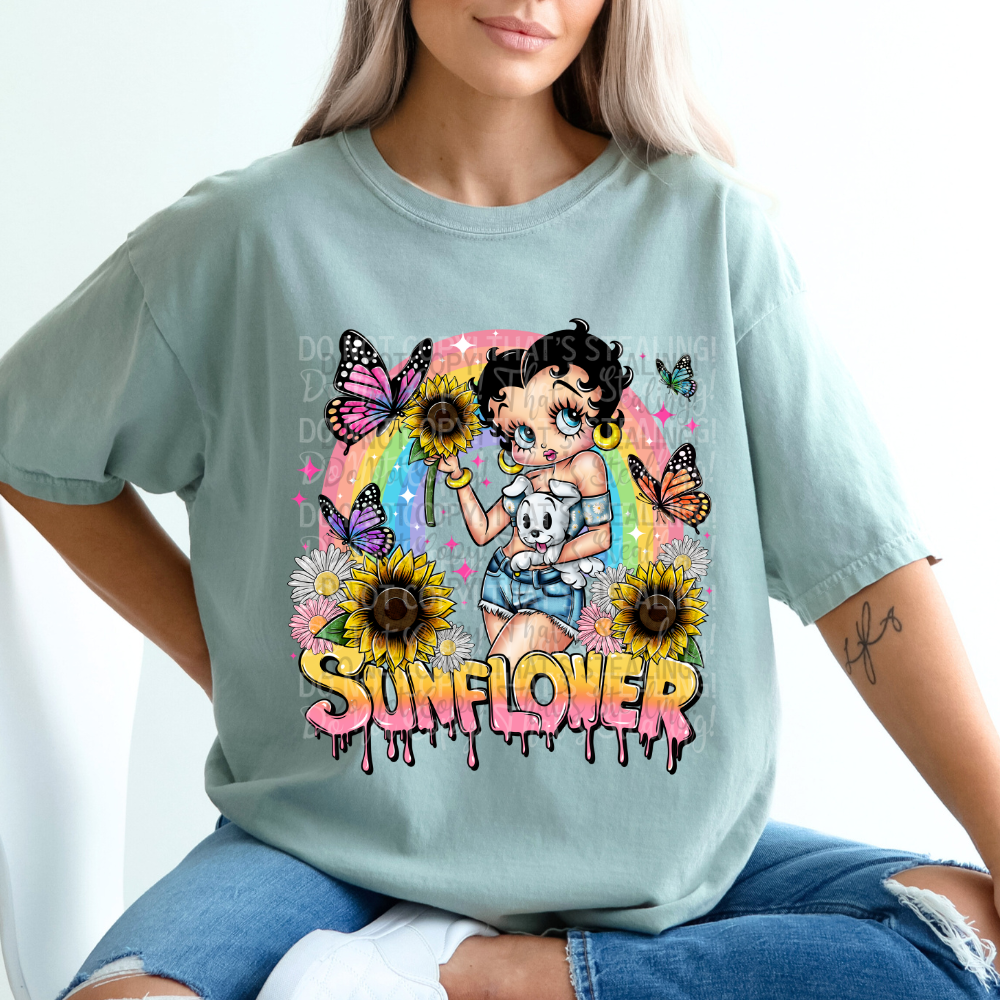 Matching DTF Series - Set Series - Rainbow Sunflower