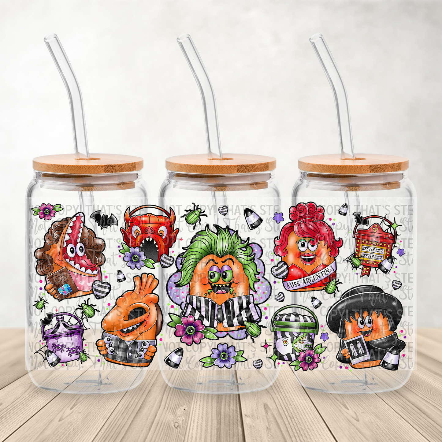 Halloween Bug Nugget Exclusive Edition - 16oz UV DTF Transfer Film Wrap and Matching Lid G094