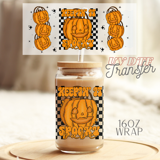 Pumpkin Spooky - 16oz UV DTF Transfer Film