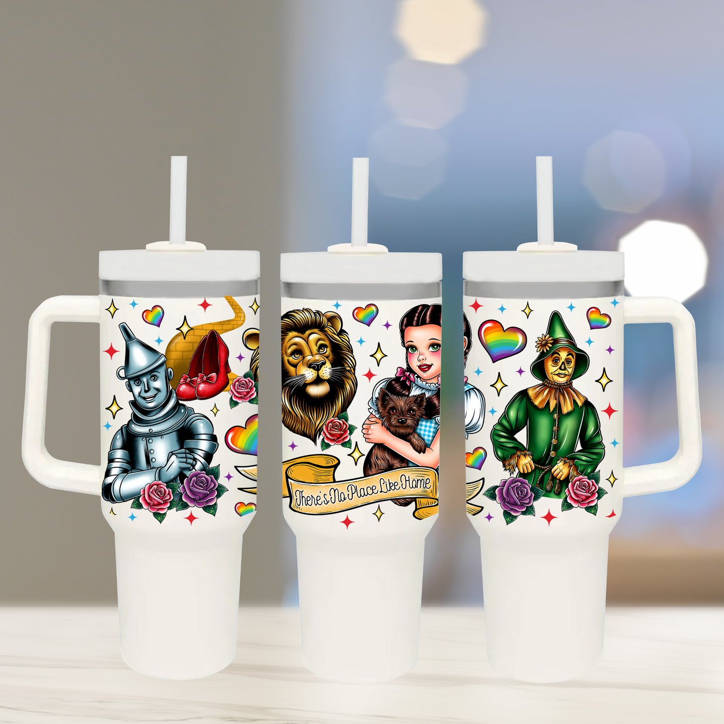 No place like home - TOP - 40 oz Glass UV DTF Transfer Film