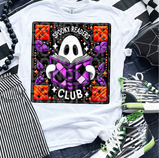 Halloween Faux Embroidery DTF Transfer Film TE084