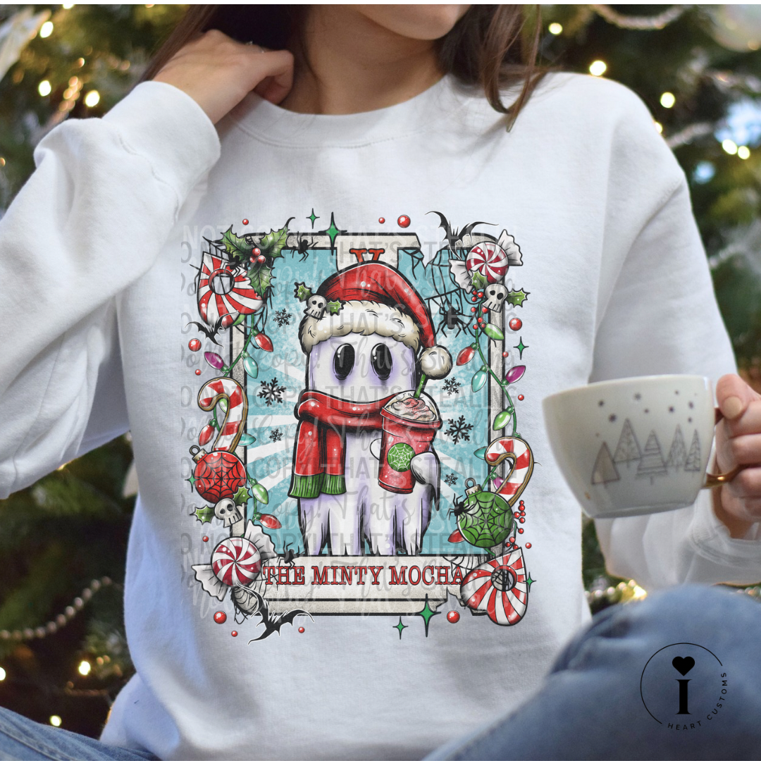 Tarot Card Xmas Exclusive: The Minty Mocha DTF Transfer Film G104e