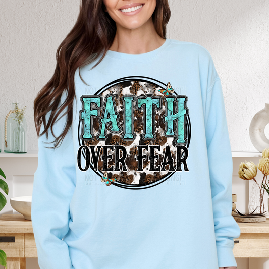 FAITH over fear DTF Transfer Film SD015