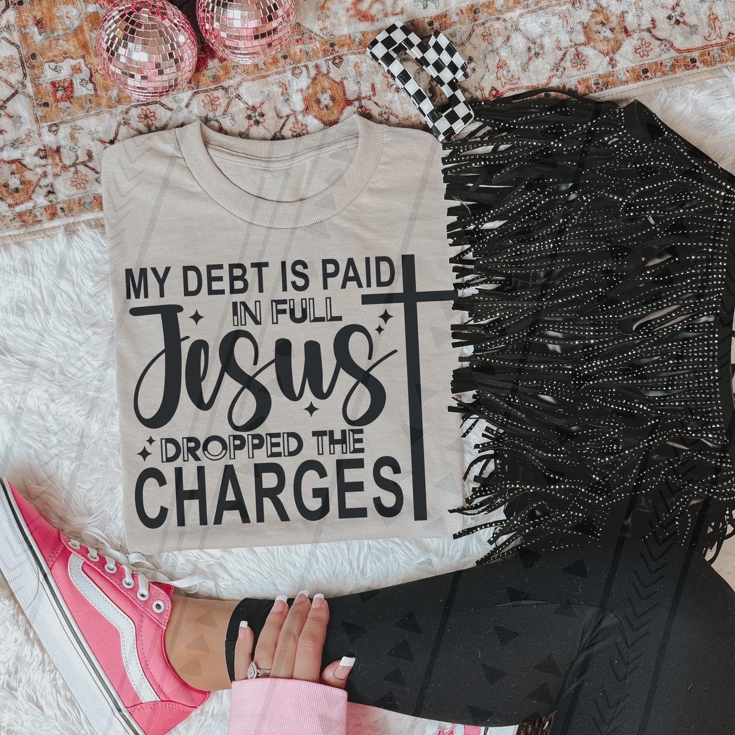 My debt is paid in full Jesus DTF Transfer Film