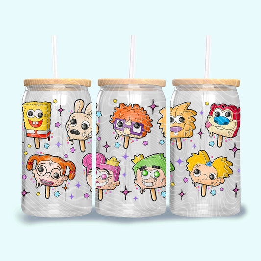 Summer friends popsicles- 16oz UV DTF Transfer Film