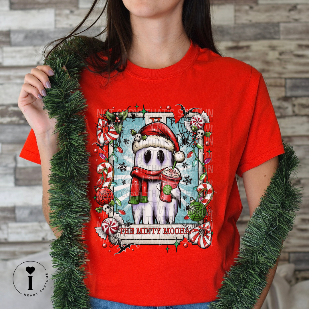 Tarot Card Xmas Exclusive: The Minty Mocha DTF Transfer Film G104e