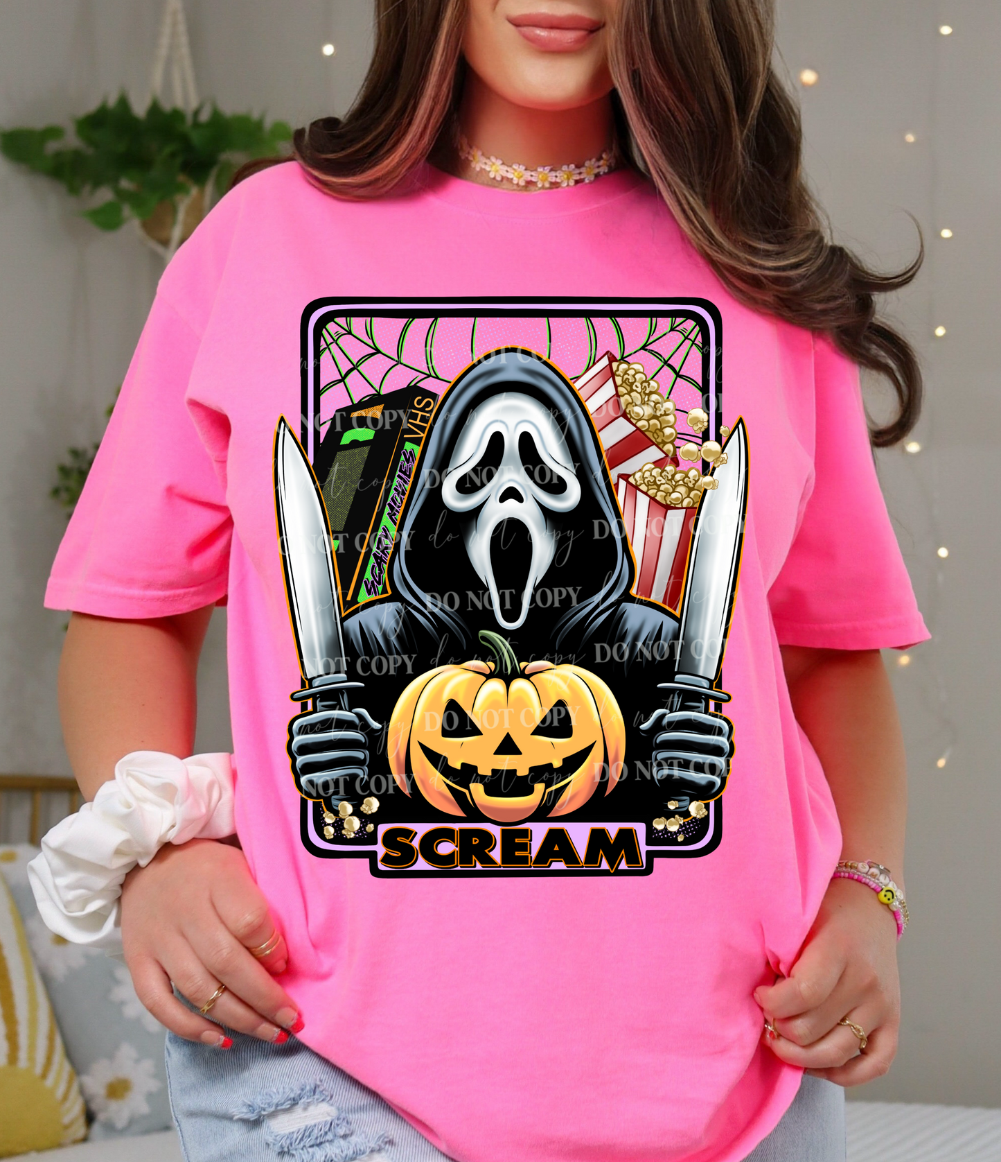 Horror Pumpkin DTF Transfer Film