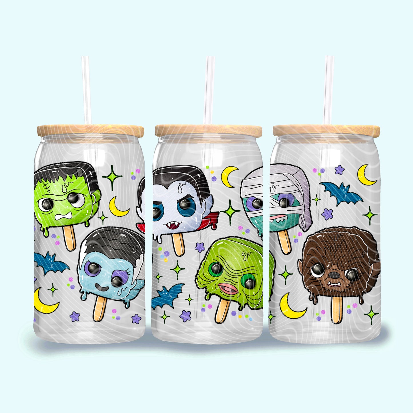 Monsters Popsicles - 16oz UV DTF Transfer Film