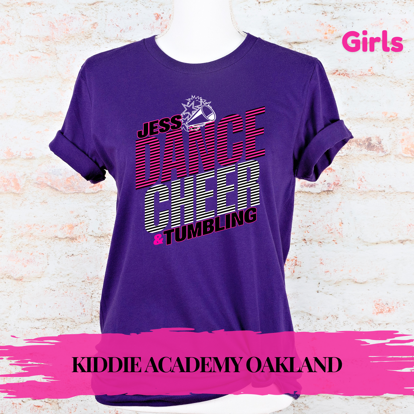 [KIDDIE ACADEMY OAKLAND] Jess Dance Cheer & Tumbling 2024 Tshirt