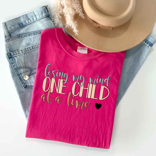 Losing my mind one child at a time DTF Transfer Film