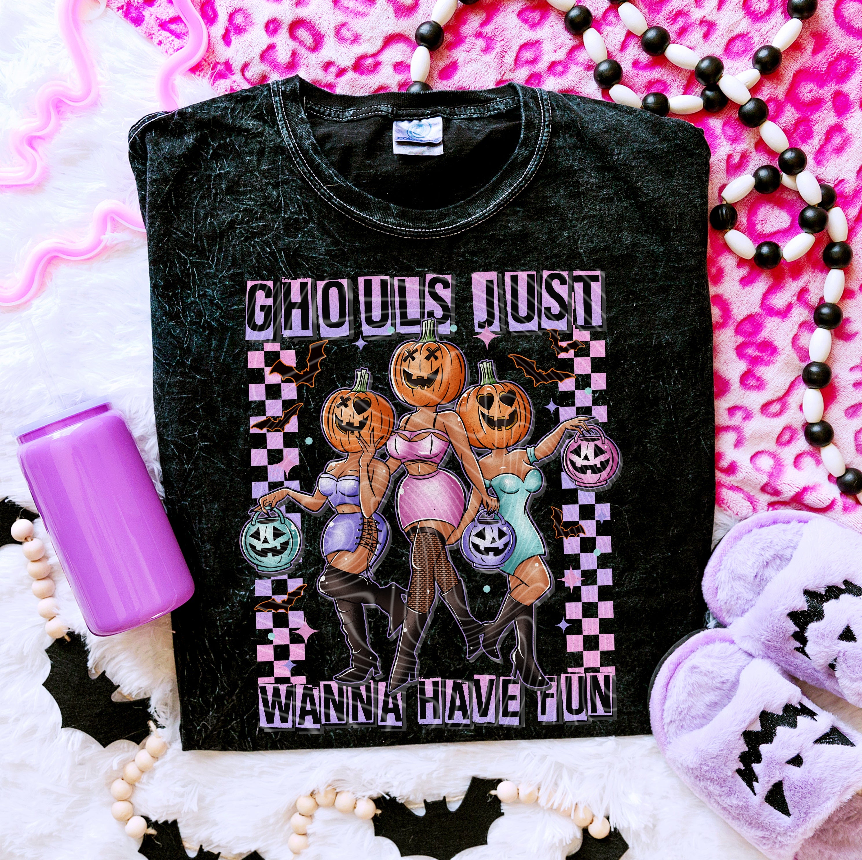 Ghouls just wanna have fun Tone 2 DTF Transfer Film G084 – iheartcustoms