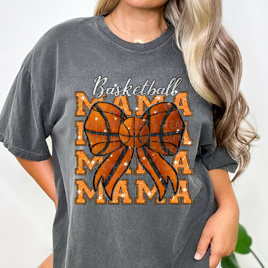 Basketball Mama Bow DTF Transfer Film ES065