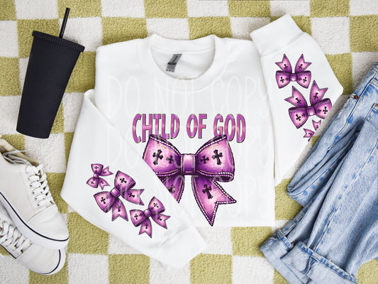 Matching DTF Series - Set Series - God is Good Bow TE114