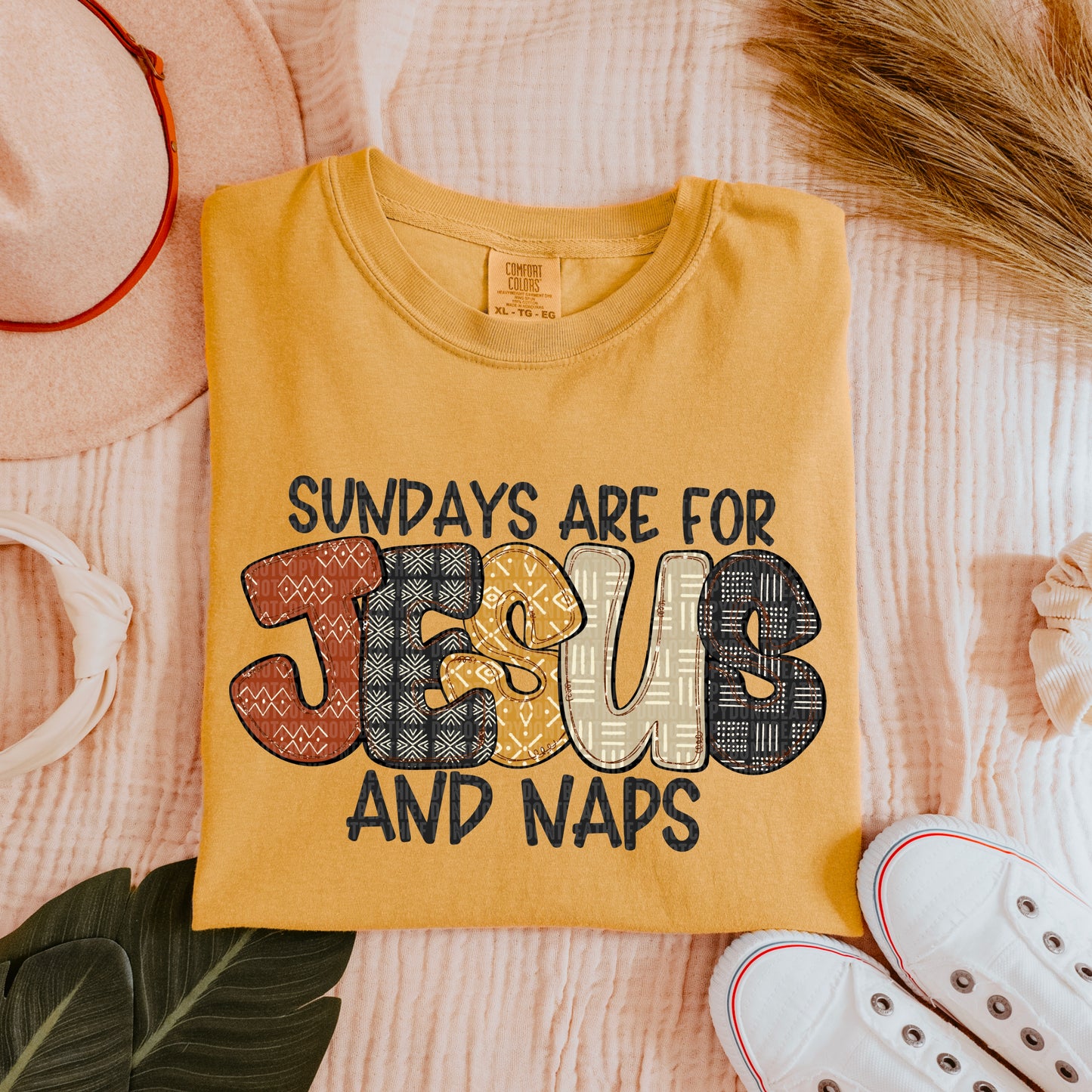 Sundays are for JESUS and naps DTF Transfer Film SD114