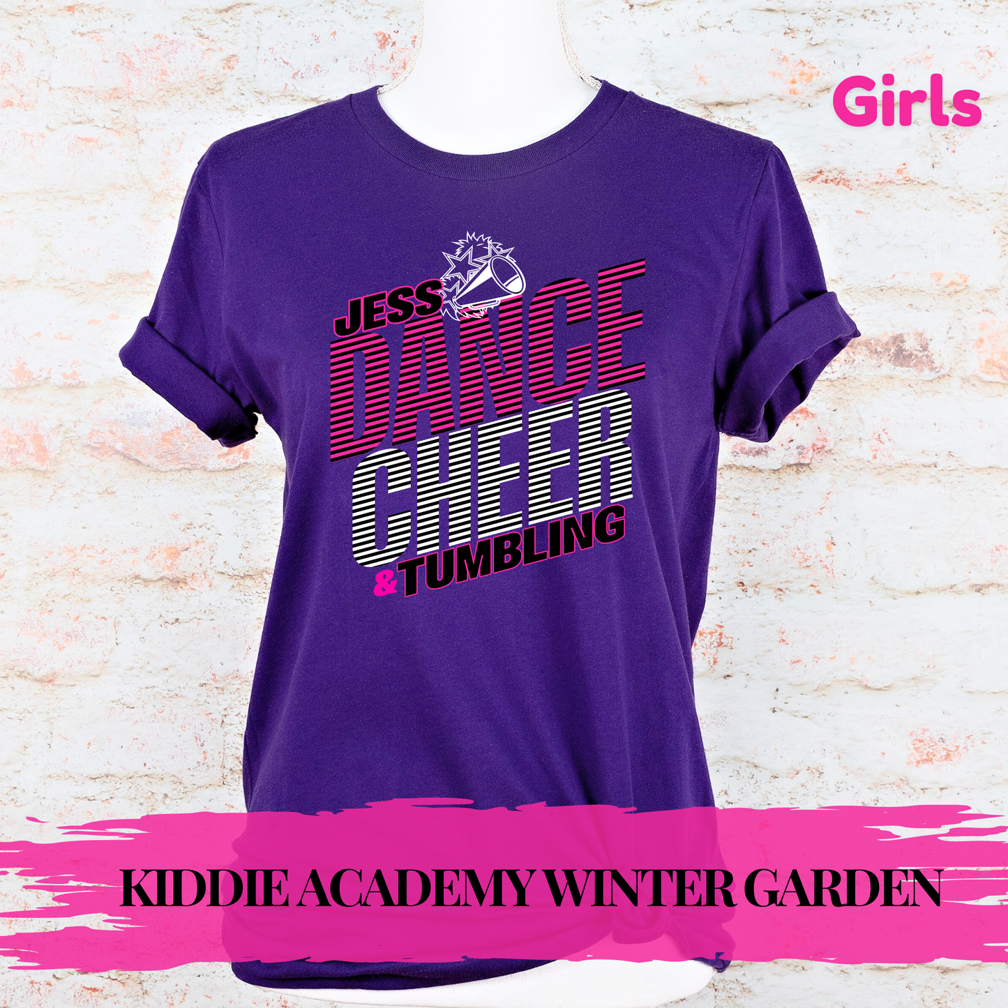 [KIDDIE ACADEMY WINTER GARDEN] Jess Dance Cheer & Tumbling 2024 Tshirt