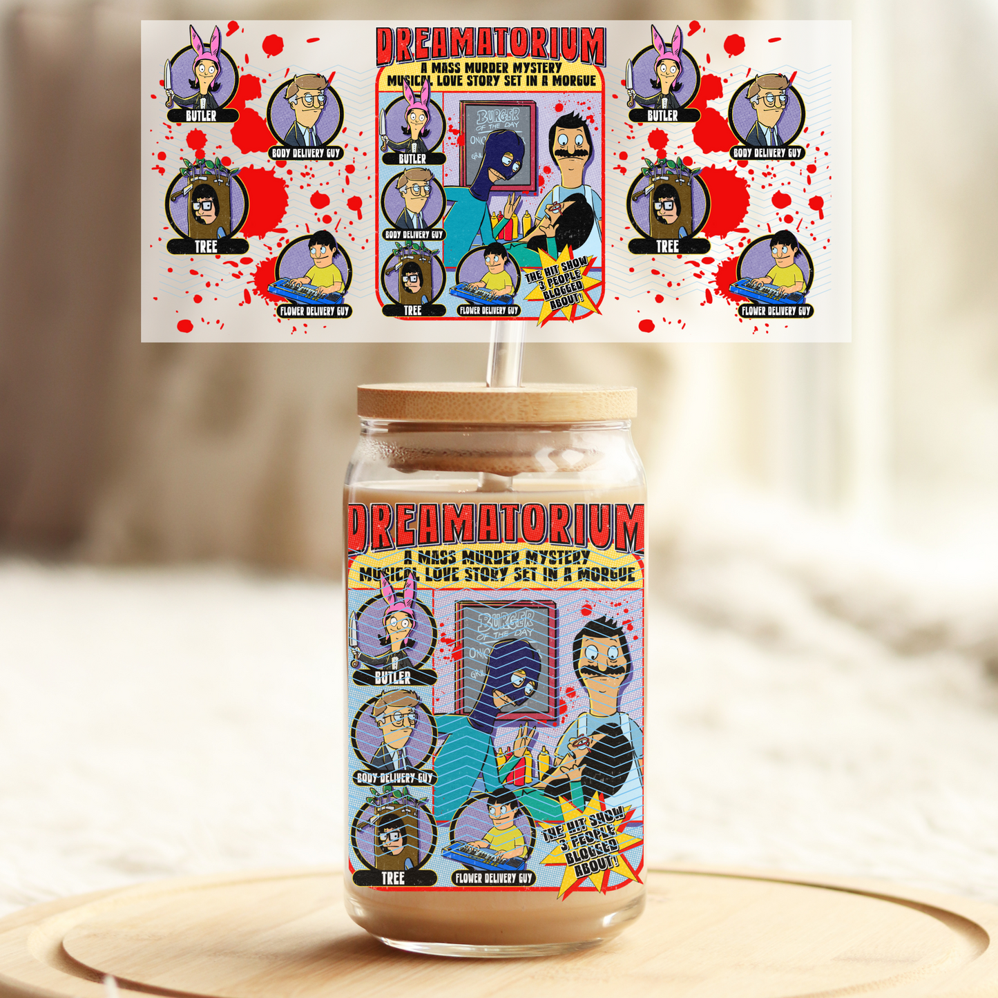 Bobies Dreamatorium - 16oz Glass UV DTF Transfer Film