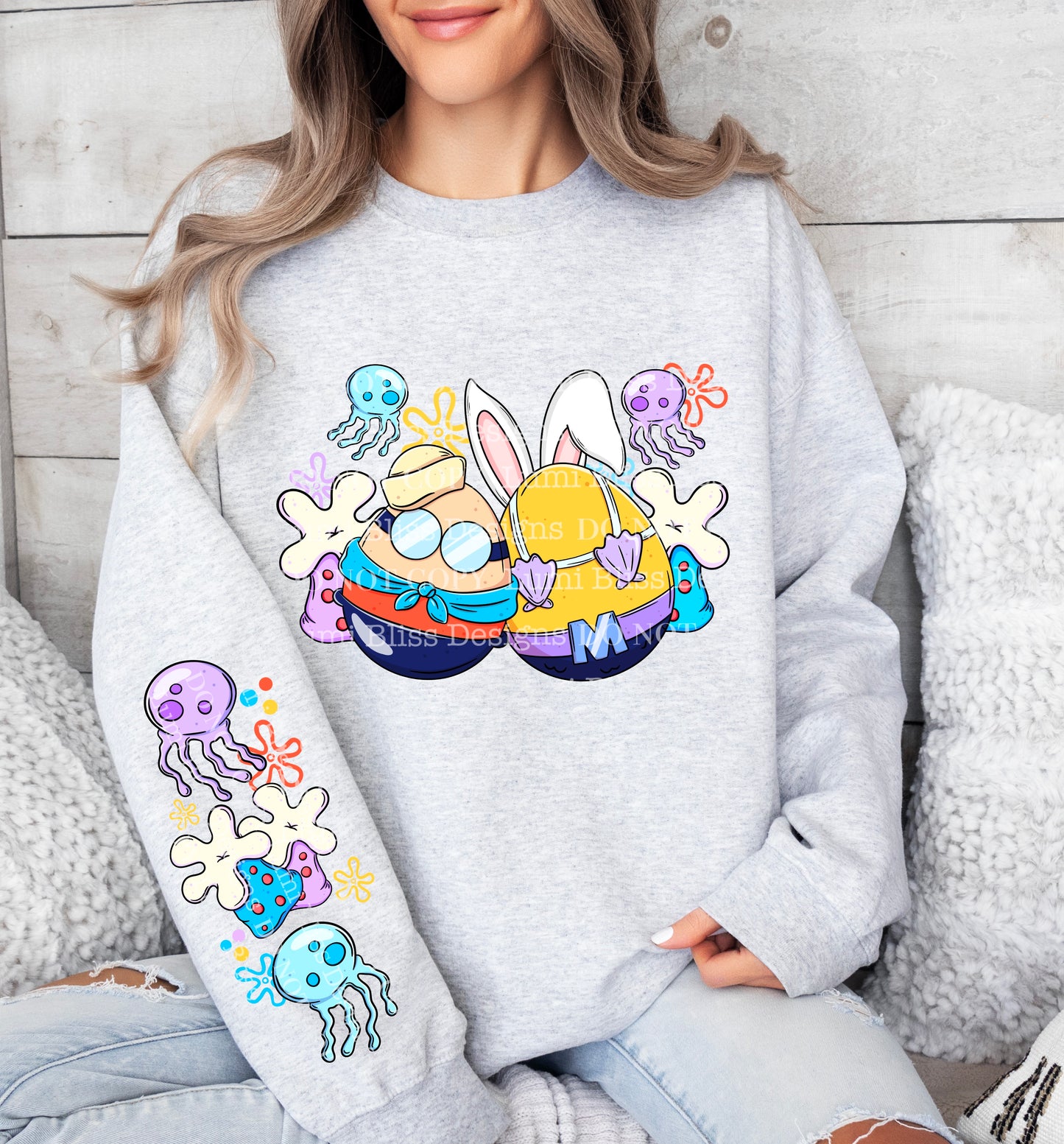 Matching DTF Series - Set Series - Jellyfish Easter Eggs L025