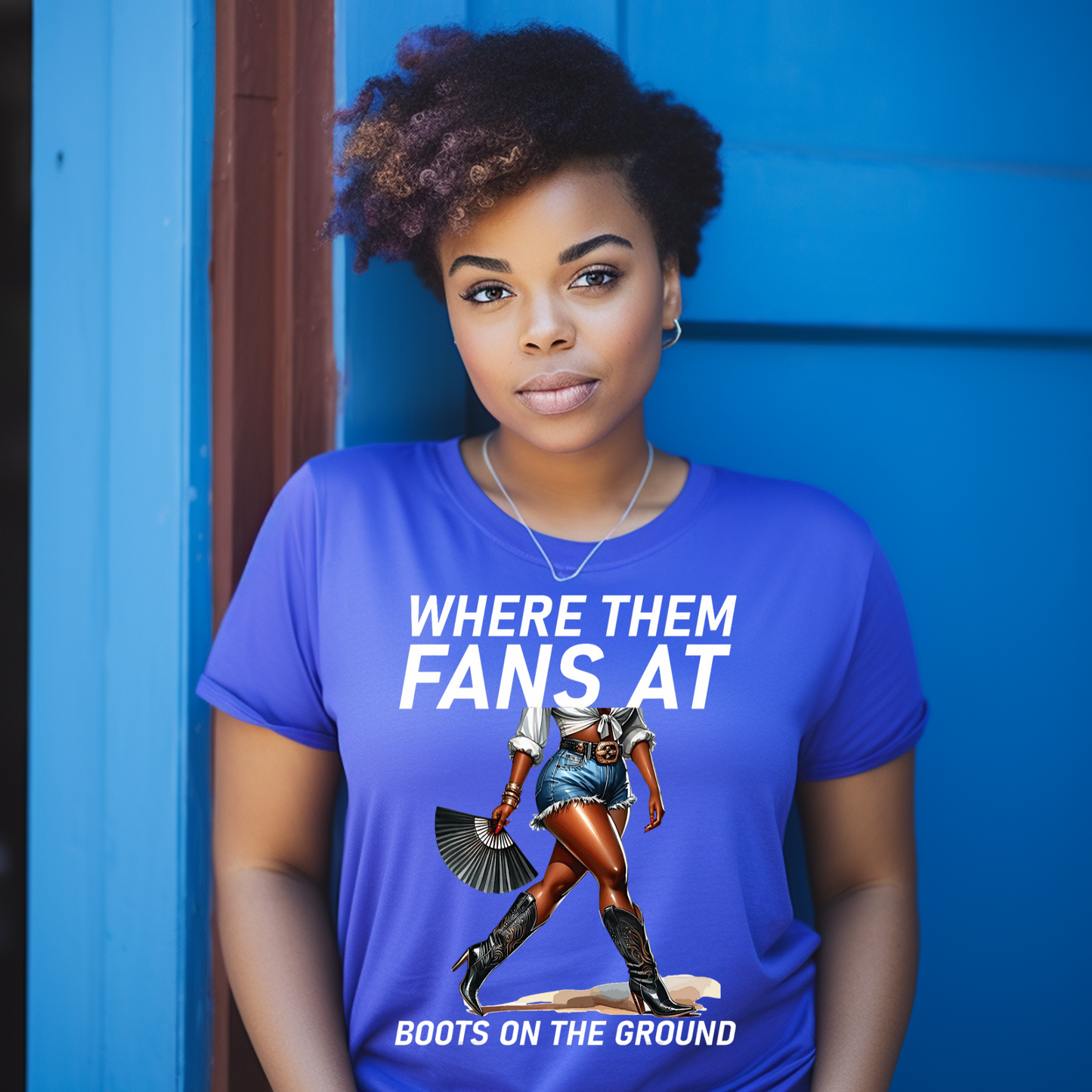 Where them fans at boots on the ground DTF Transfer Film E075