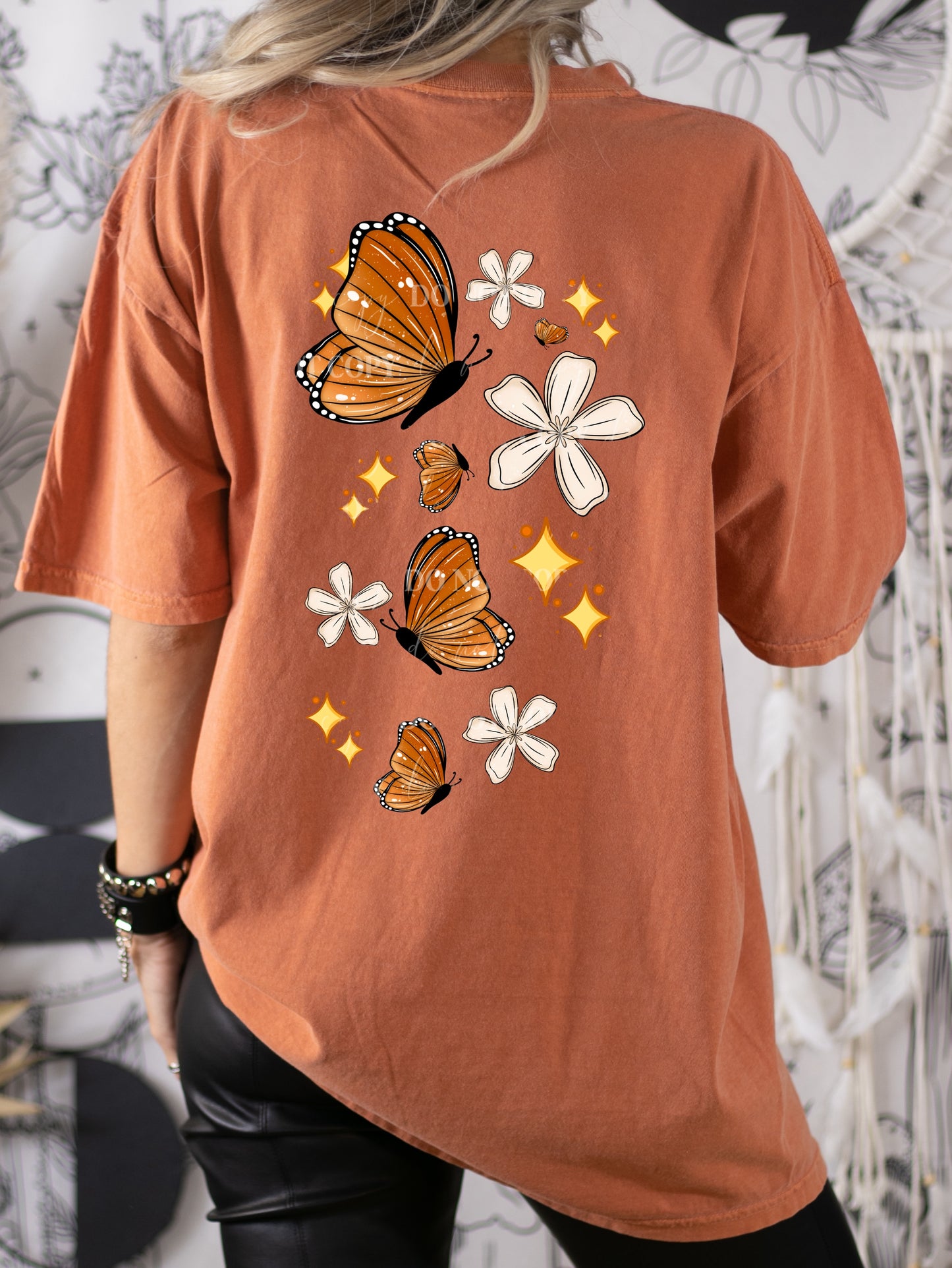 Fall Butterflies DTF Transfer Film L084