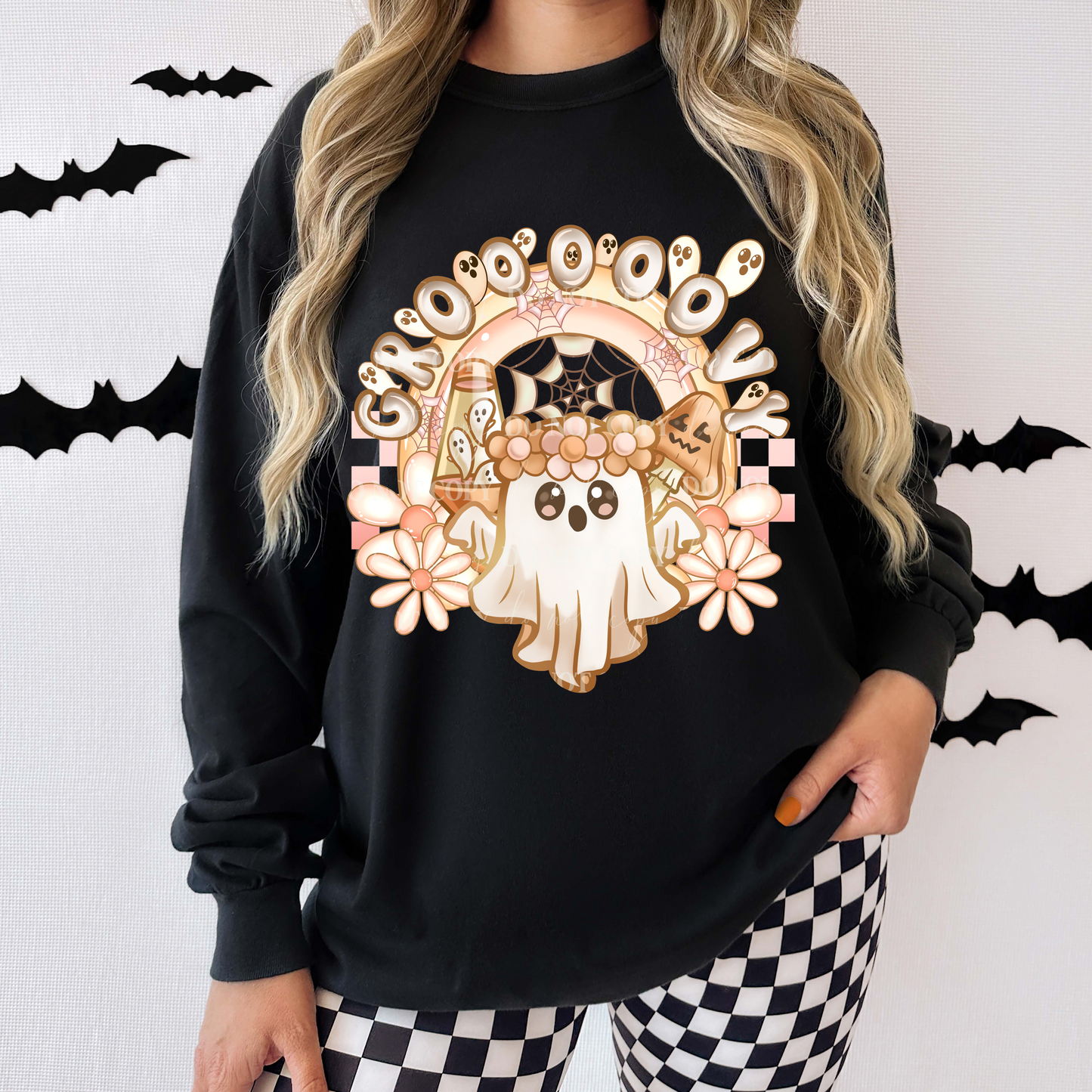 Groovy Ghost DTF Transfer Film