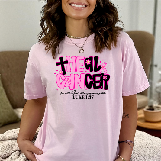 Breast Cancer Heal Cancer DTF Transfer Film CF095