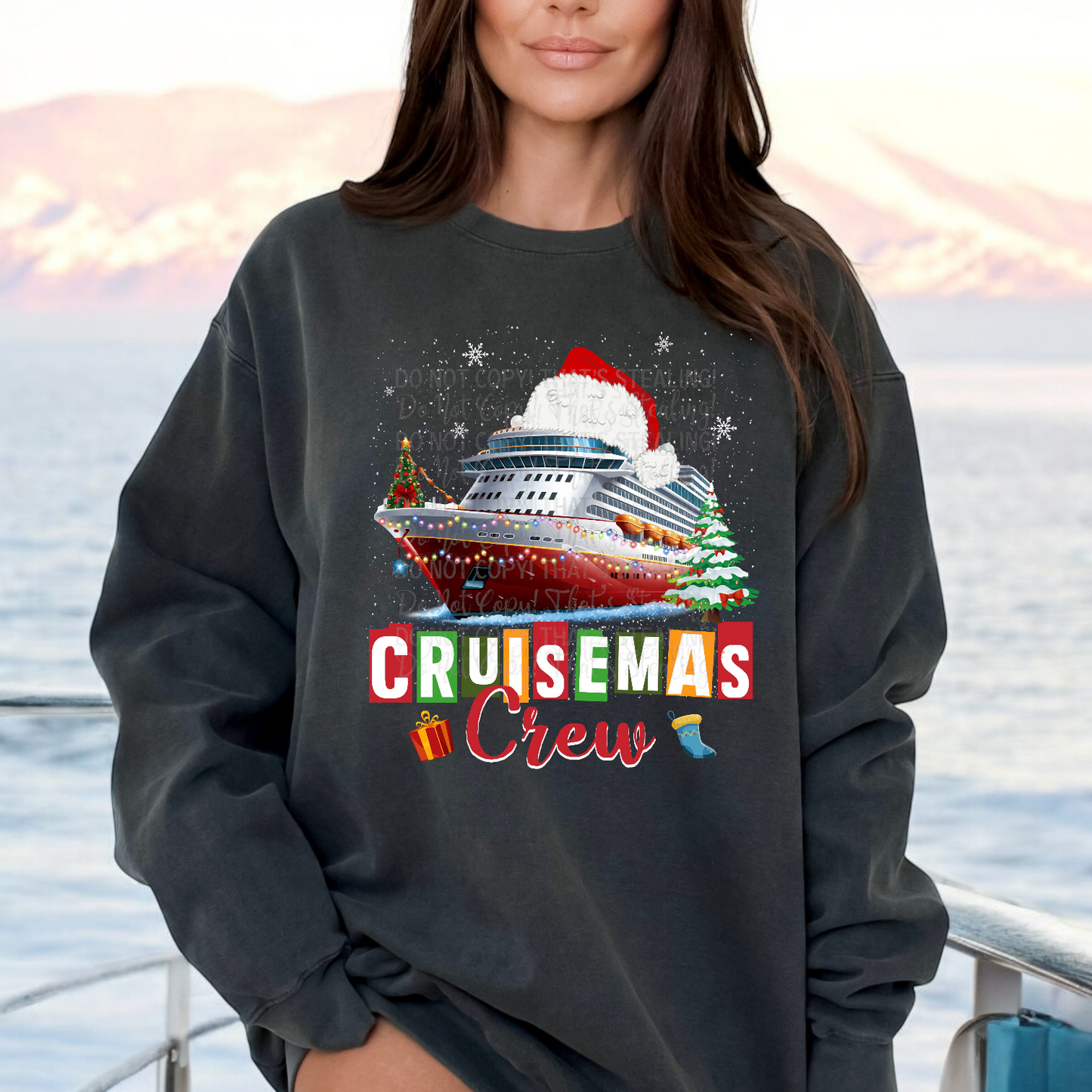 Cruisemas Crew Christmas Cruise DTF Transfer Film EF114