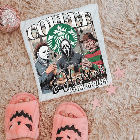Coffee & Horror DTF Transfer Film