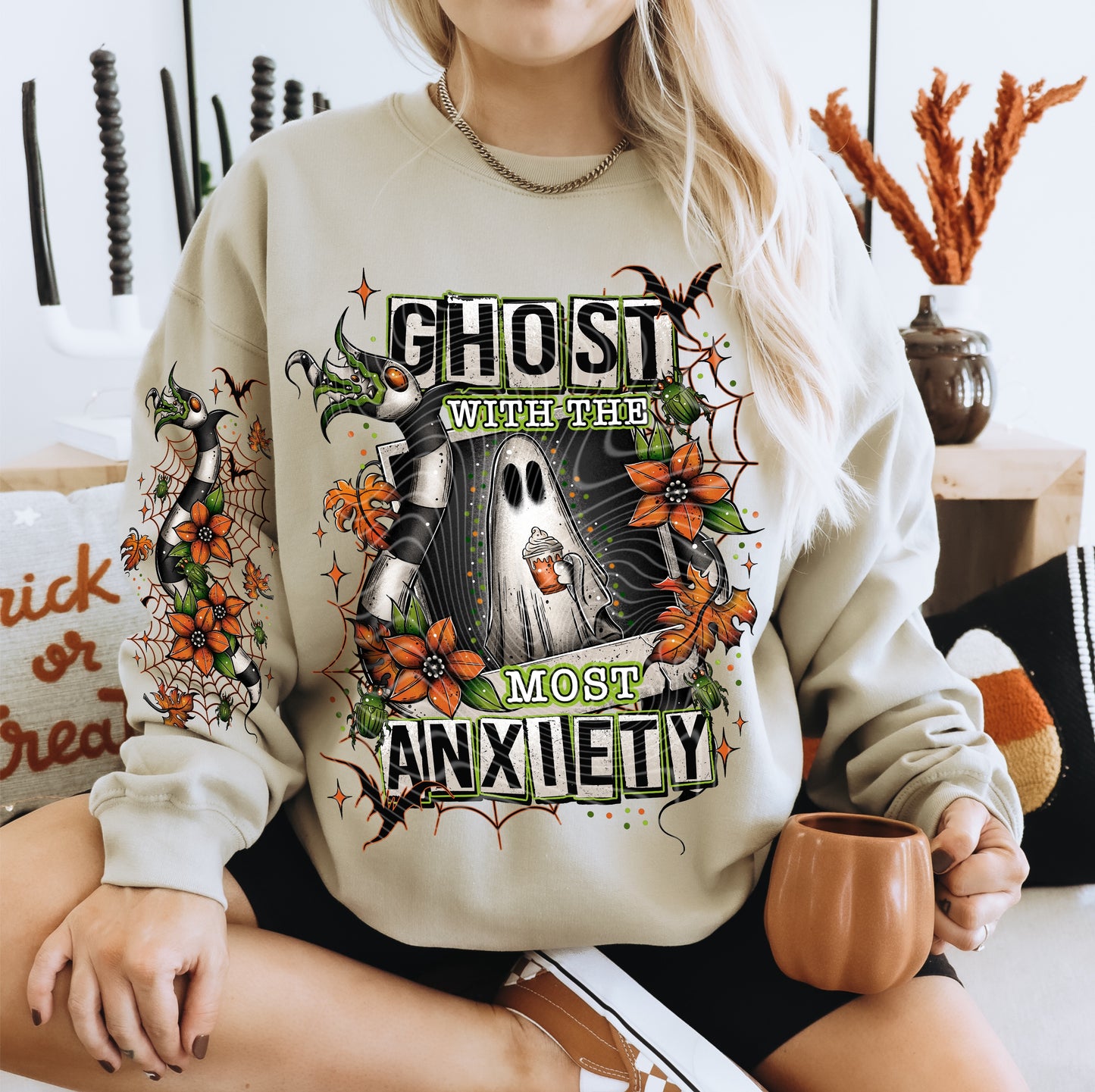 Matching DTF Series - Set Series -  Ghost with the most anxiety G094