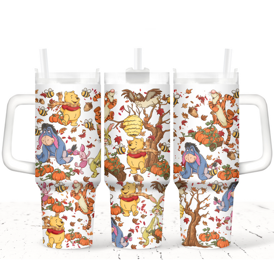 Forest Friends - TOP & BOTTOM SET - 40 oz Tumbler UV DTF Transfer Film