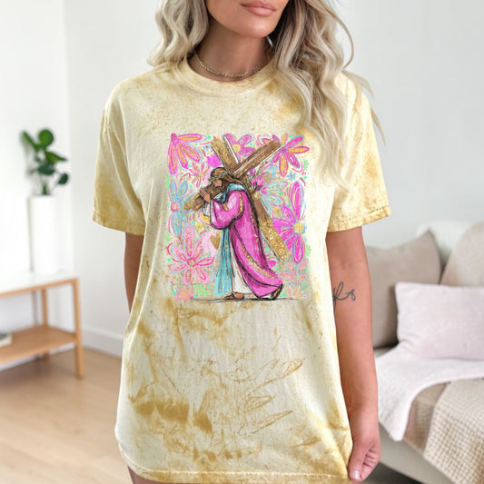 Jesus carrying cross DTF Transfer Film SSD0326