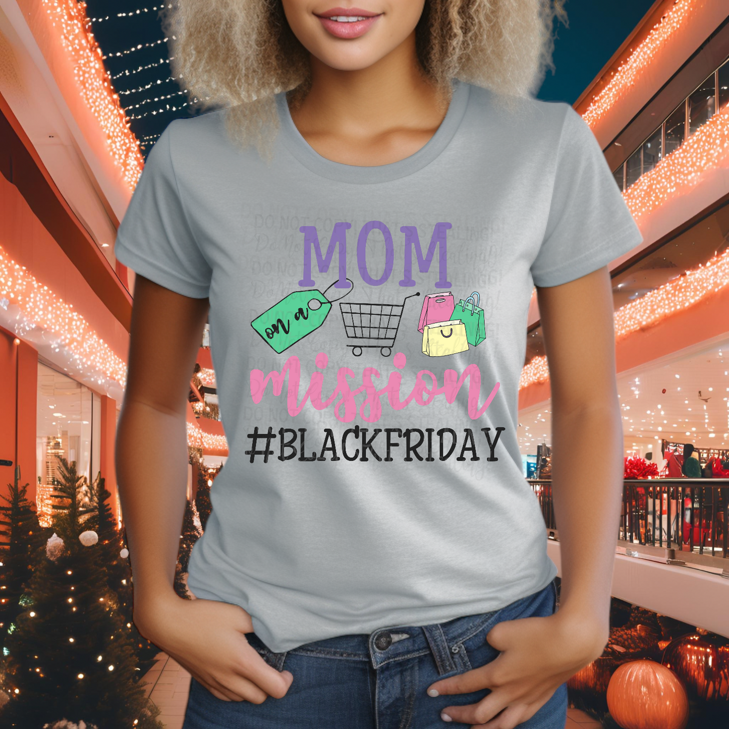 Black Friday Mom on a Mission DTF Transfer Film CF094