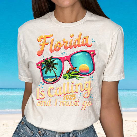 Florida is calling and I must go 2025 DTF Transfer Film E035