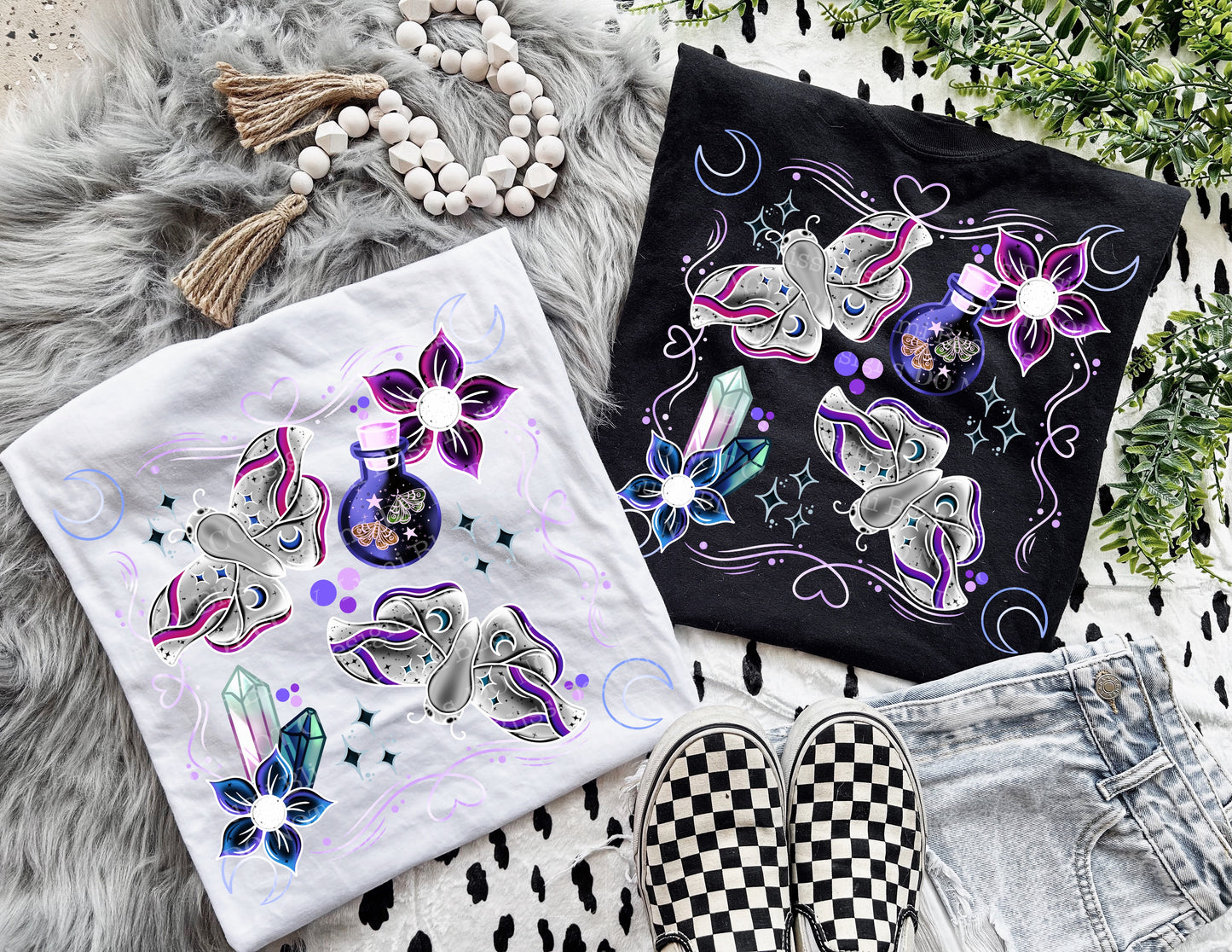 Matching DTF Series - Set Series - Mystical Butterflies Purple L025