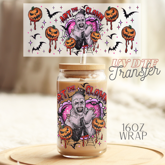 Fall Clown - 16oz UV DTF Transfer Film