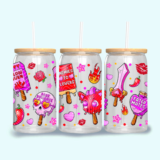 Book Lover ice cream 16oz UV DTF Transfer Film G055