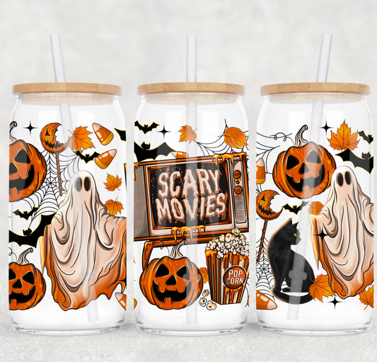Spooky Scary Movies V3 - 16oz UV DTF Transfer Film