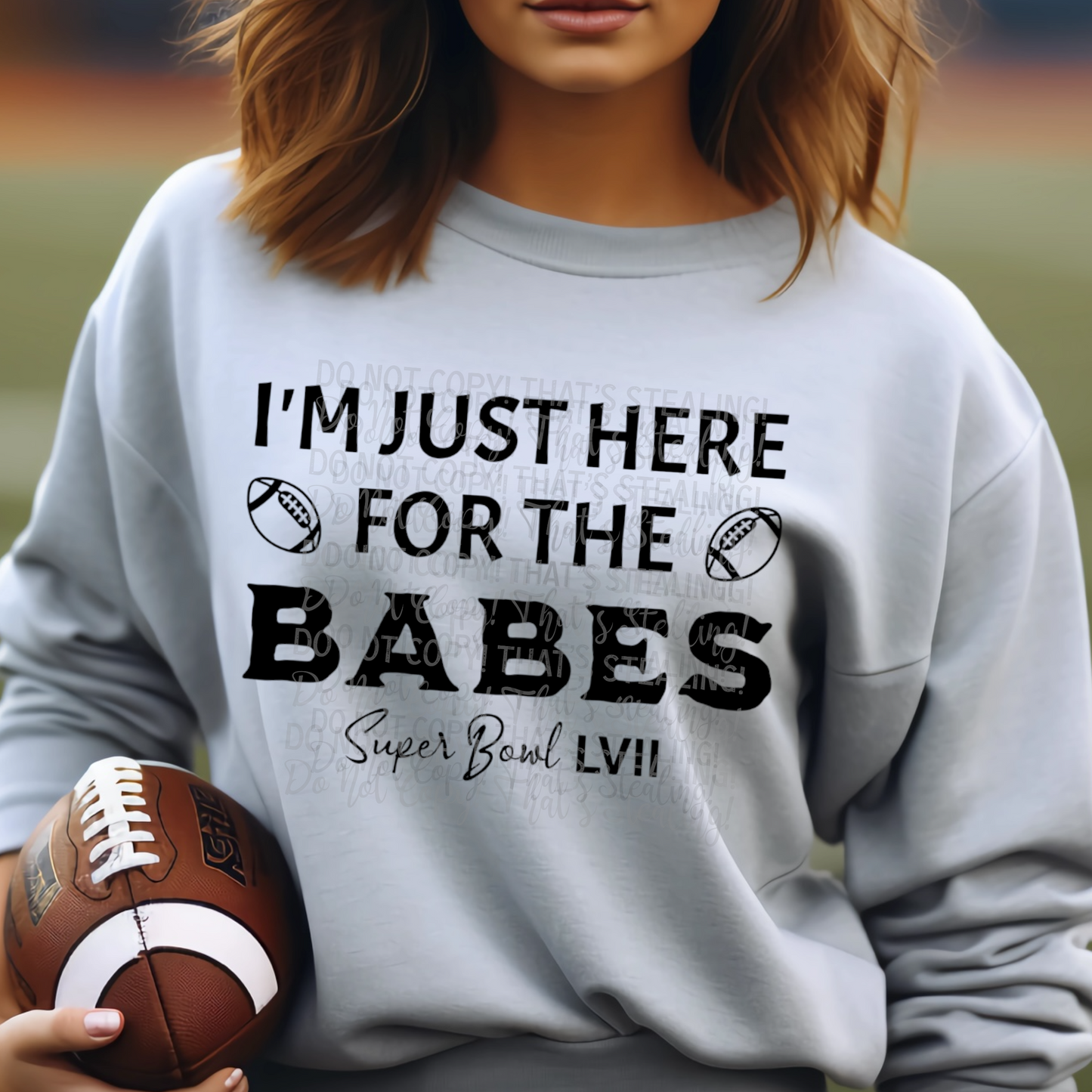 I’m Just Here for the Babes Football Half time 2024 Dtf Transfer Film