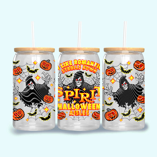 I like romantic strolls down halloween aisles 16oz UV DTF Transfer Film G085
