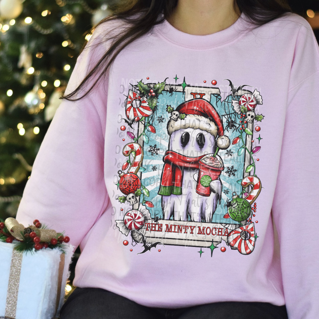 Tarot Card Xmas Exclusive: The Minty Mocha DTF Transfer Film G104e