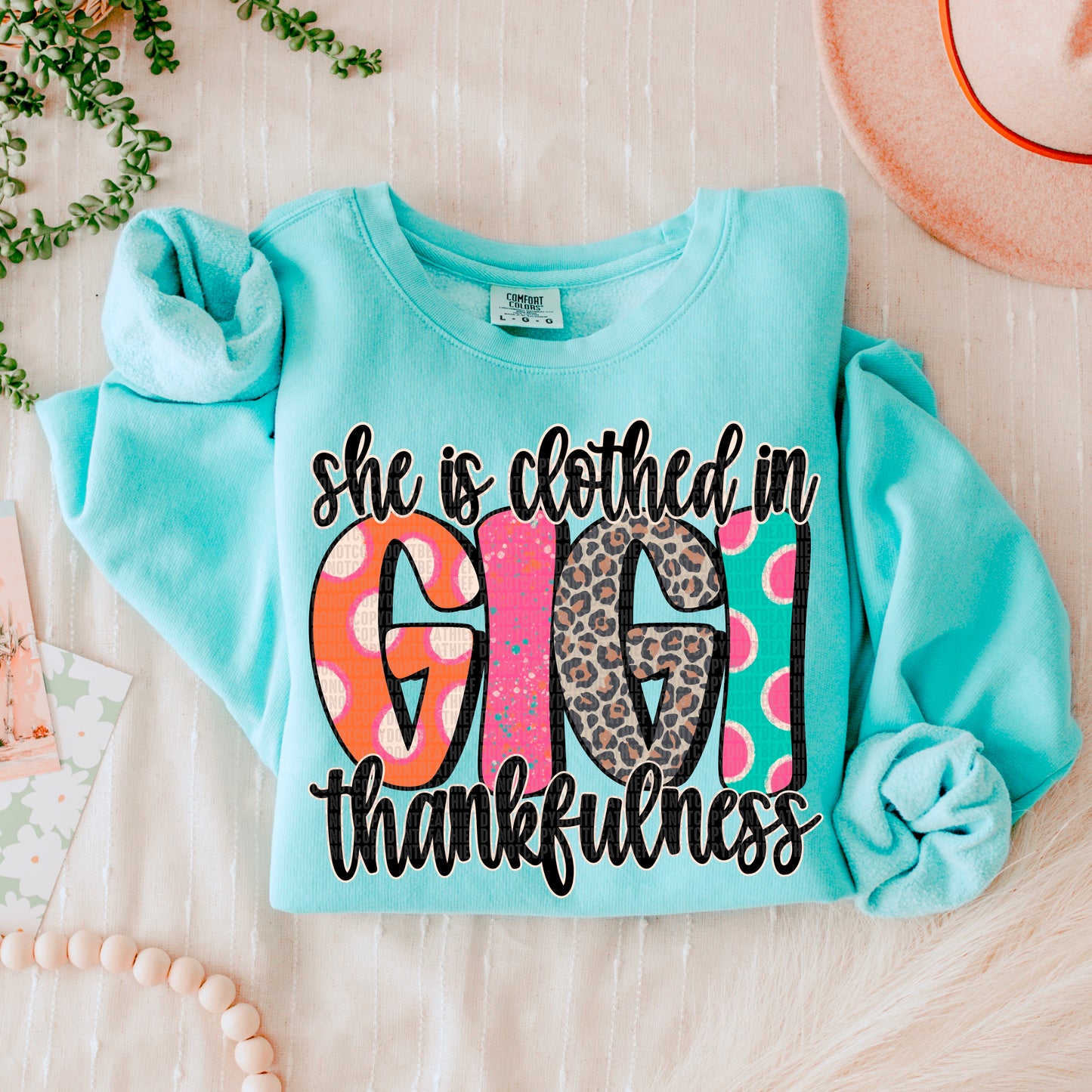 Thankfulness Gigi DTF Transfer Film SDD084