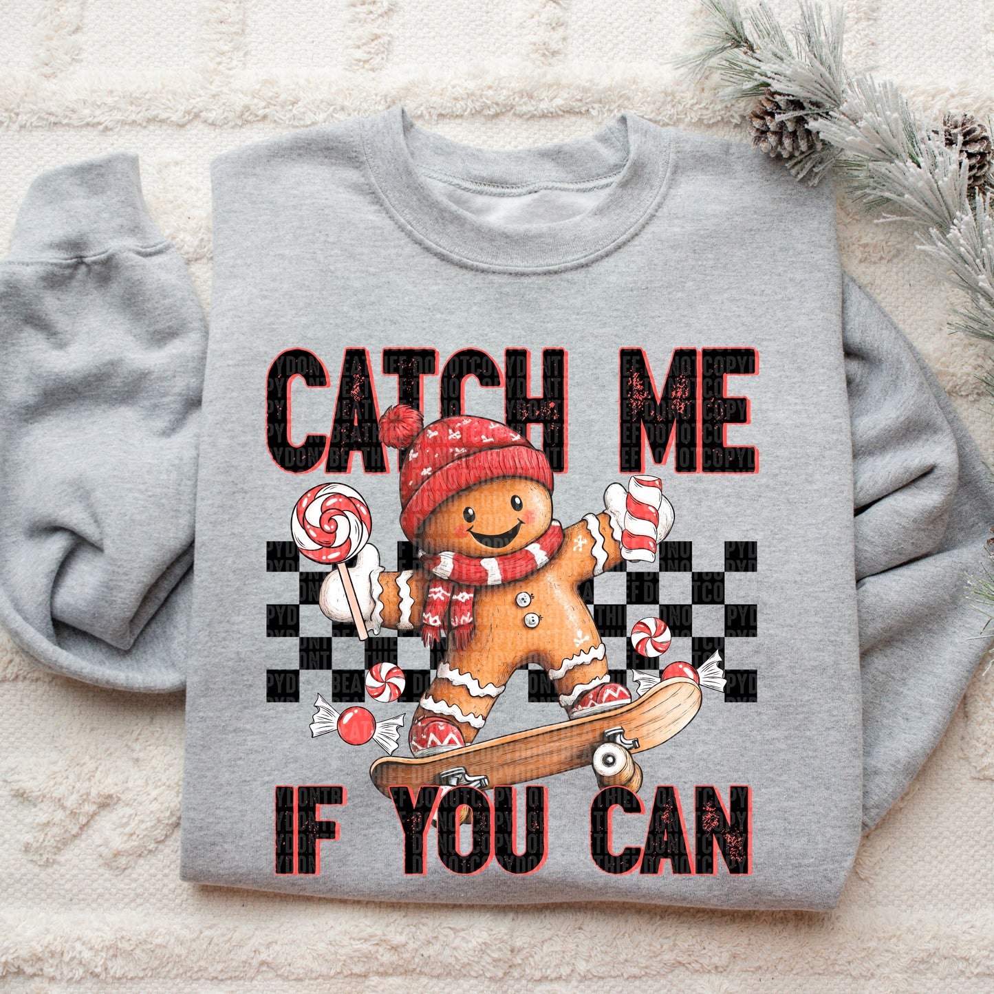 Gingerbread Catch me if you can DTF Transfer Film SD104