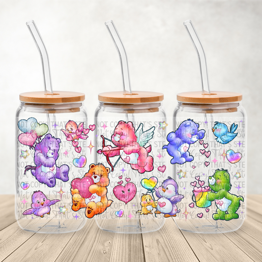 Valentines Teddies 16oz UV DTF Transfer Film G124