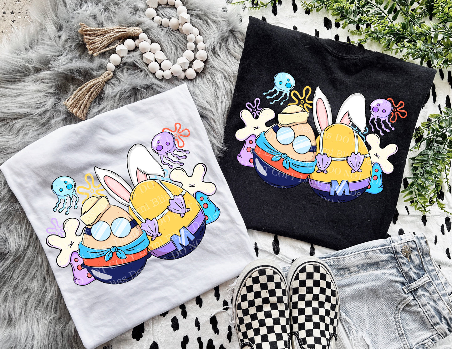 Matching DTF Series - Set Series - Jellyfish Easter Eggs L025