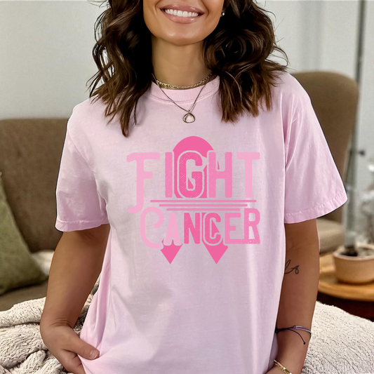 Breast Cancer Fight Cancer DTF Transfer Film CF095
