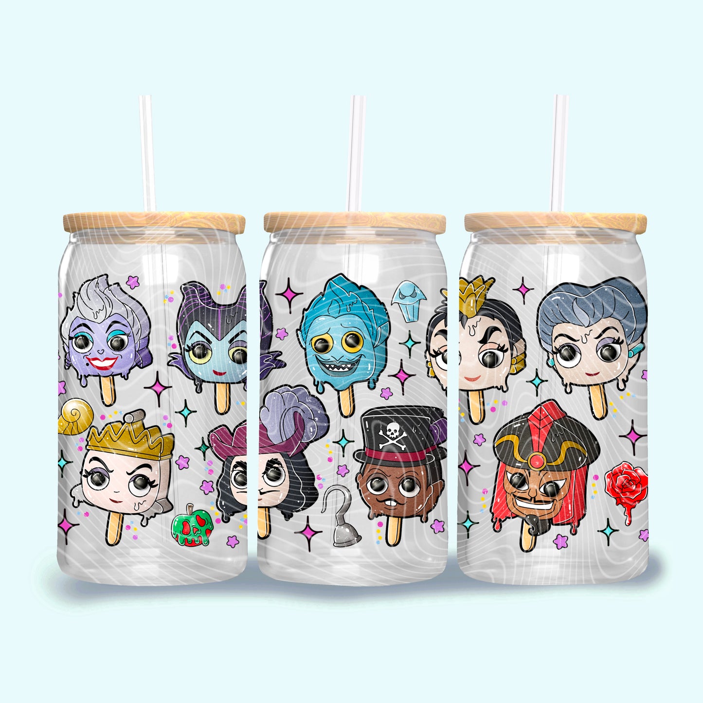 Evil Friends Popsicles - 16oz UV DTF Transfer Film