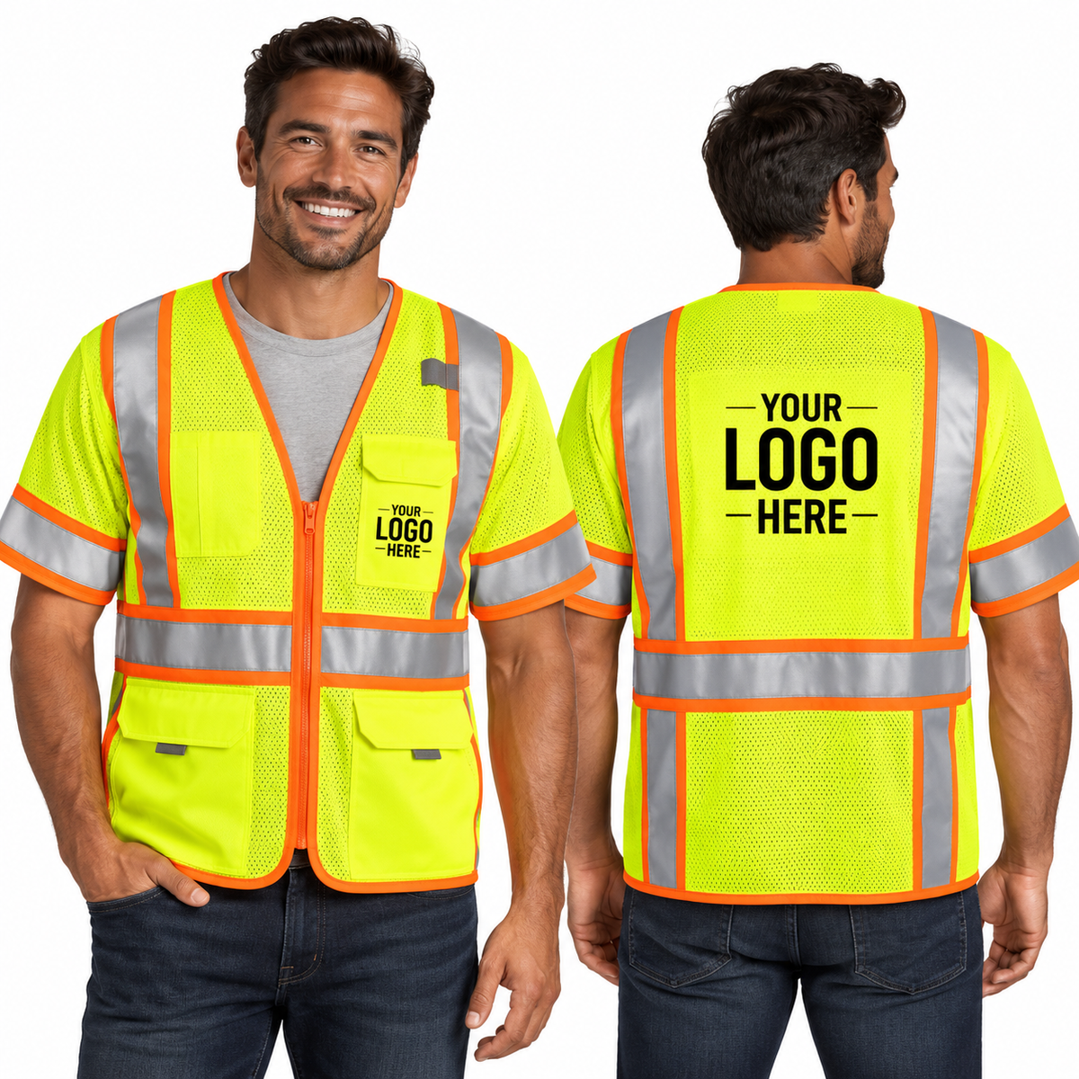 Custom CornerStone ANSI Class 3 Surveyor Safety Vest | CSV106