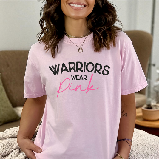 Breast Cancer Warriors wear Pink DTF Transfer Film CF095