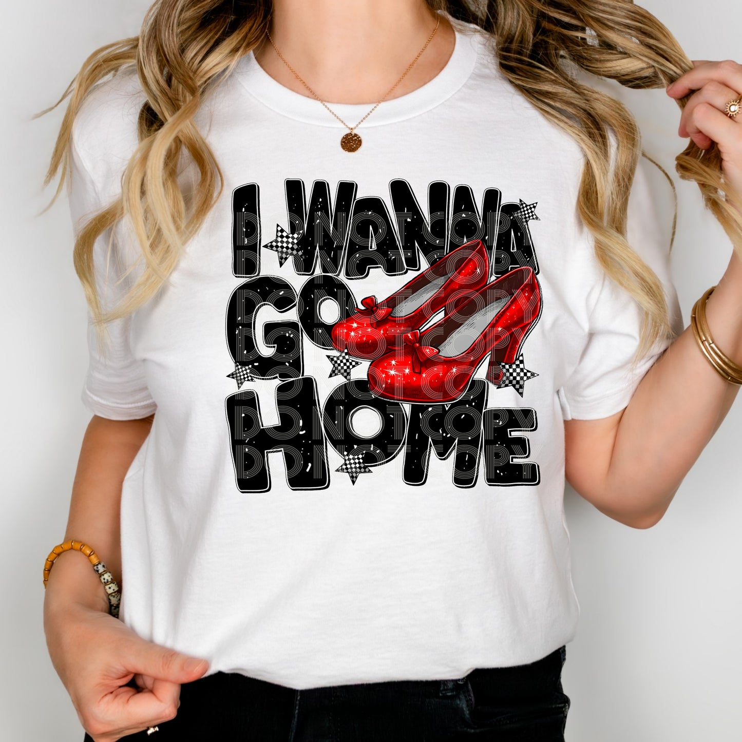 Red heels - I wanna go home DTF Transfer Film